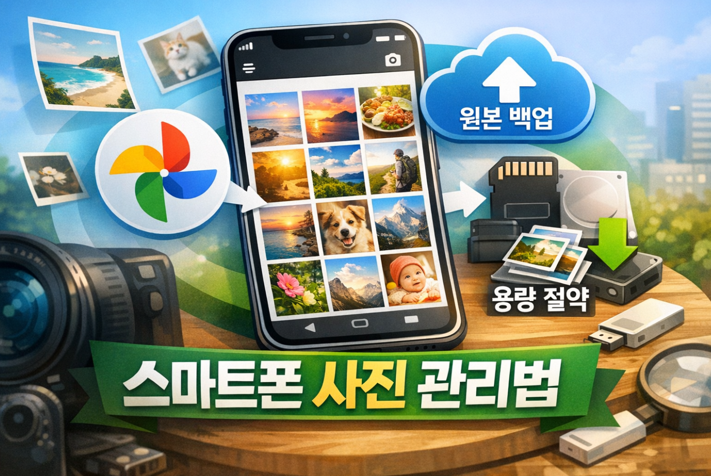 스마트폰 사진 관리법 관련 사진