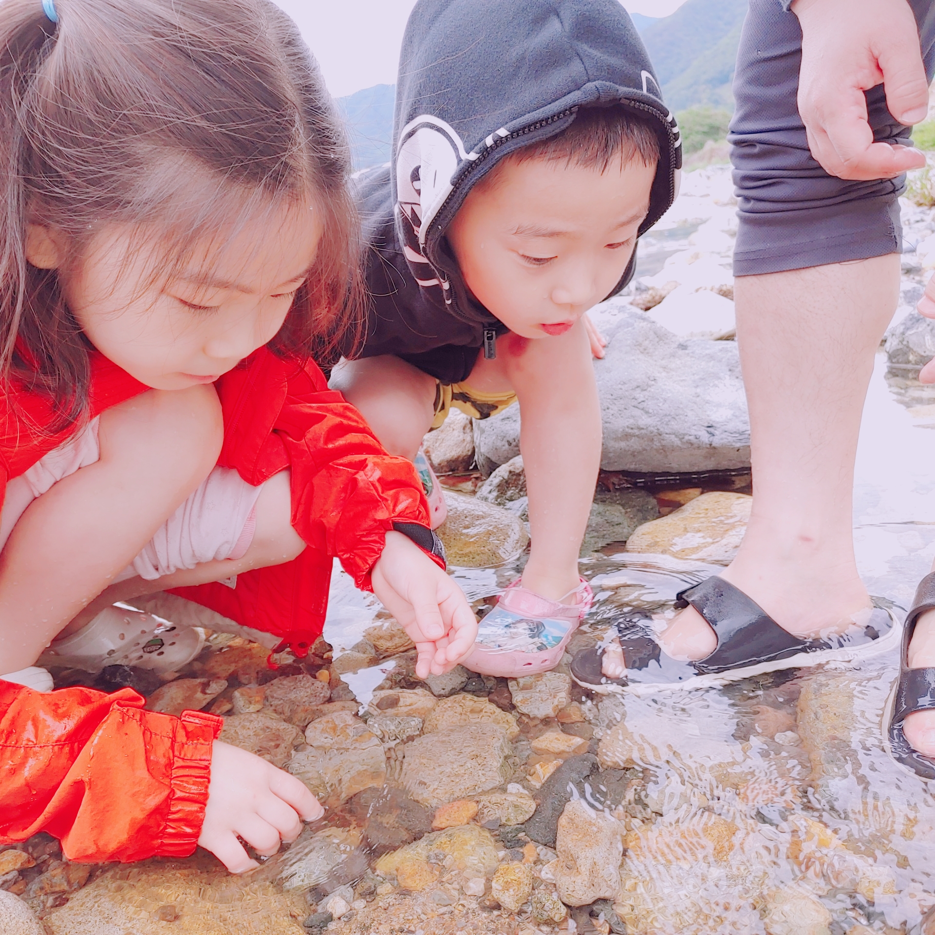 강가에서_물고기_구경