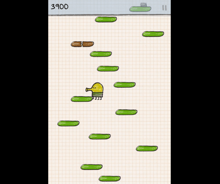 바닥으로-추락하지-않도록-점프하여-올라가는-화면