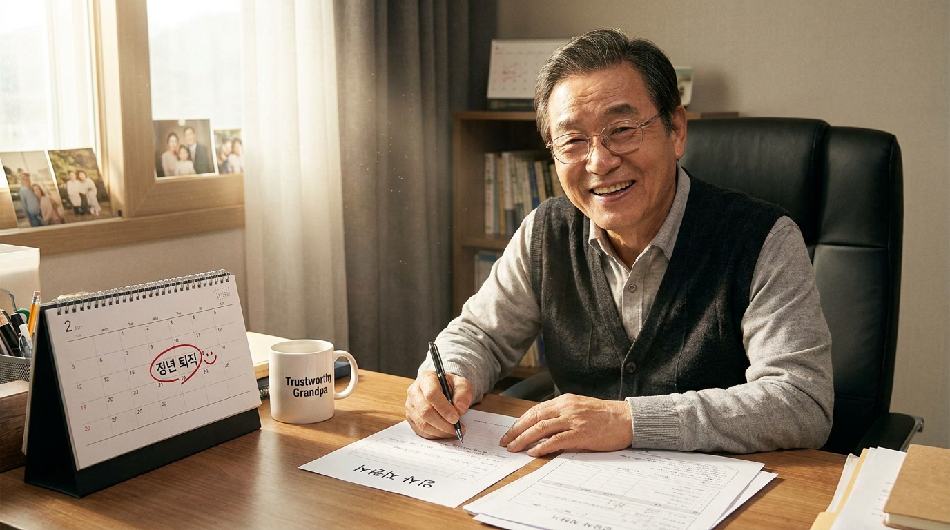 정년퇴직 후 실업급여 수급 자격을 확인하는 은퇴자