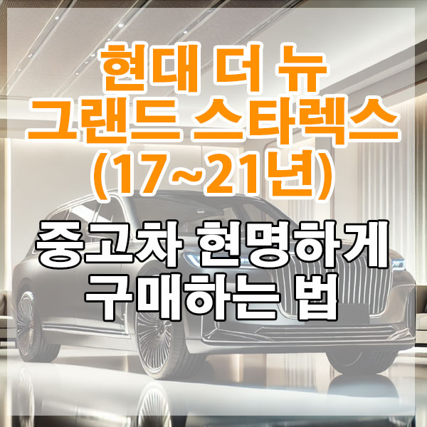 현대 더 뉴 그랜드 스타렉스(17~21년) 중고차 현명하게 구매하는 법