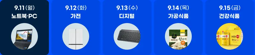 최저가 도전 일정 9/11 ~ 9/15