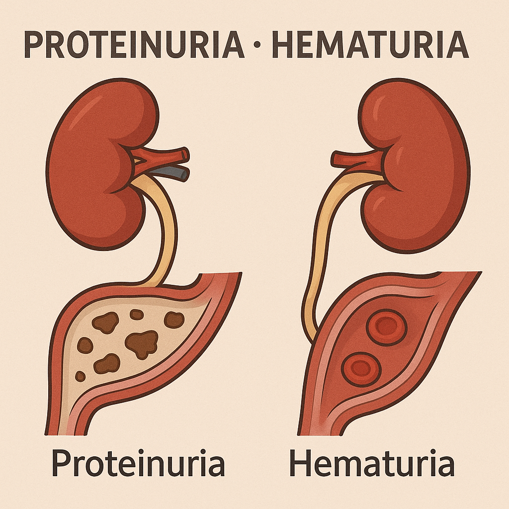 단백뇨 혈뇨에 관련된 사진