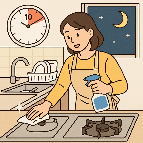 0분 만에 끝내는 저녁 후 청소 루틴