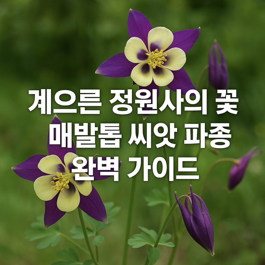 게으른 정원사의 꽃, 매발톱 씨앗 파종 완벽 가이드