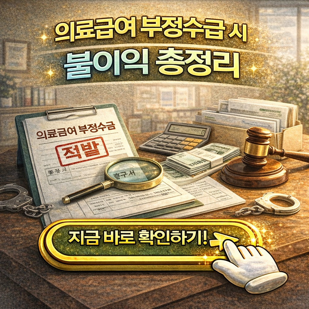 2026 의료급여 부정수급 주의! 자격정지&middot;환수 조치 사례 공개