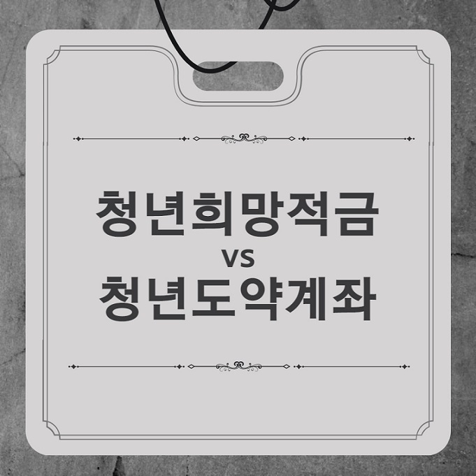 청년희망적금 vs 청년도약계좌