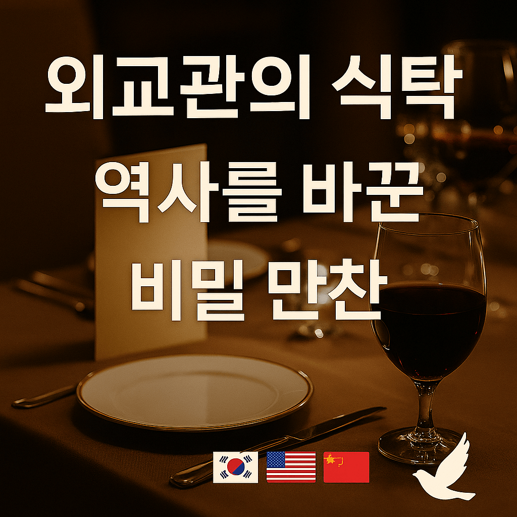 외교관의 식탁 역사를 바꾼 비밀 만찬