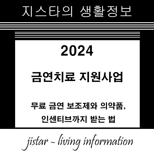 금연치료 지원사업 2024 - 무료 금연 보조제와 의약품, 인센티브까지 받는 법