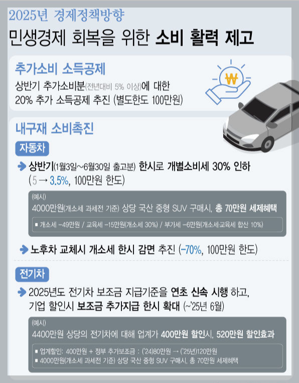 2025 개별소비세 인하와 경제정책방향