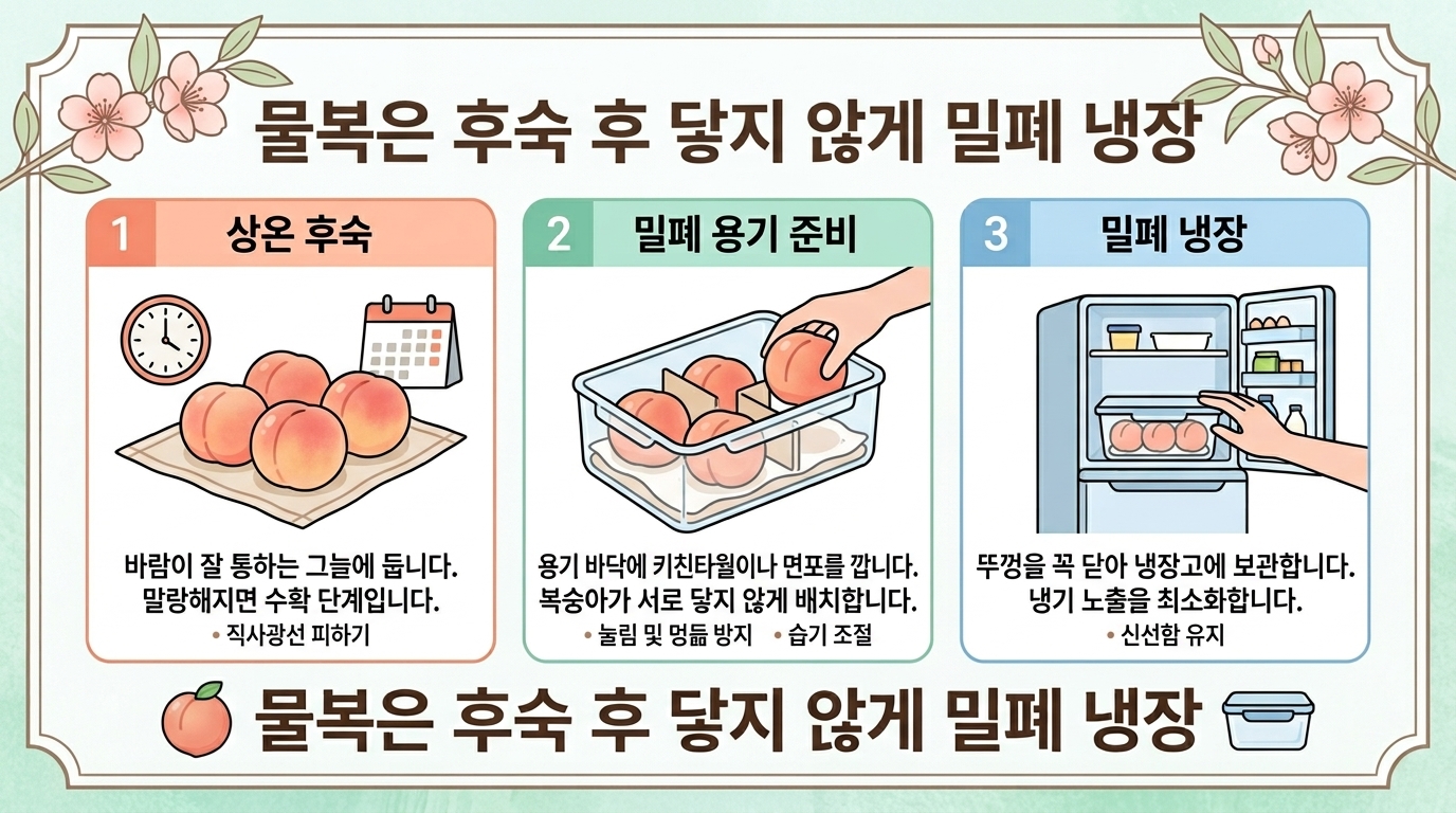 복숭아 보관방법