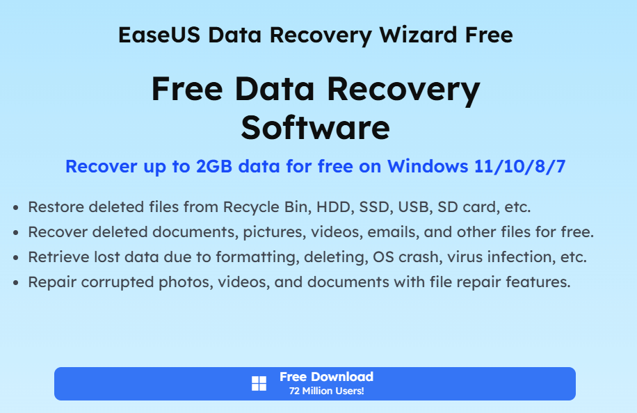 블랙박스 sd카드 복구 무료 프로그램