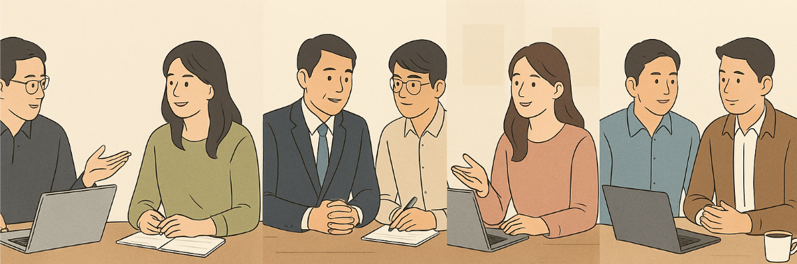 성공적인 멘토링 스토리를 만든 멘토멘티 커플들 모습