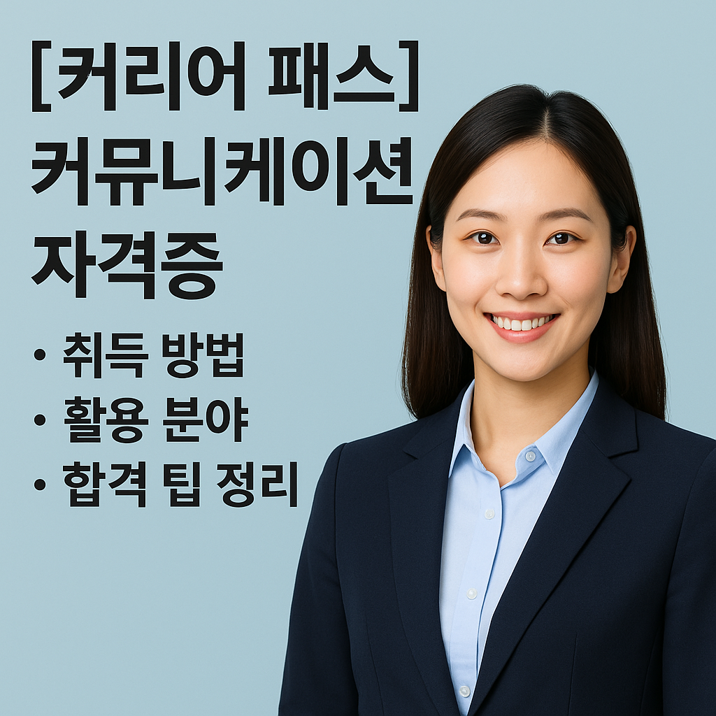 [커리어 패스] 커뮤니케이션 자격증 ｜ 취득 방법&middot;활용 분야&middot;합격 팁 정리