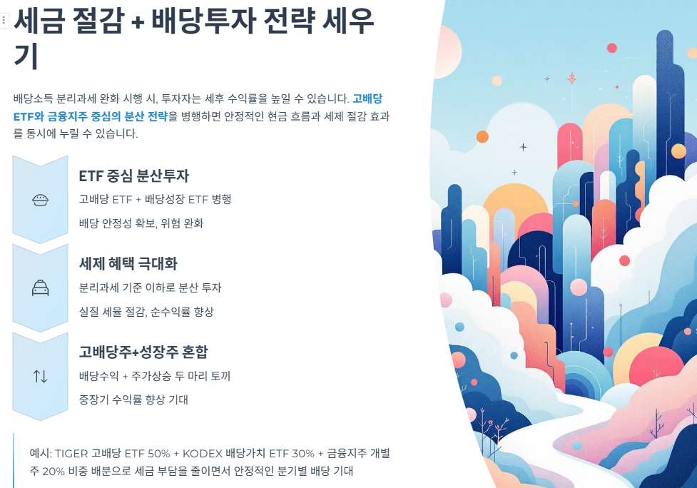 세금 절감 + 배당투자 전략 세우기