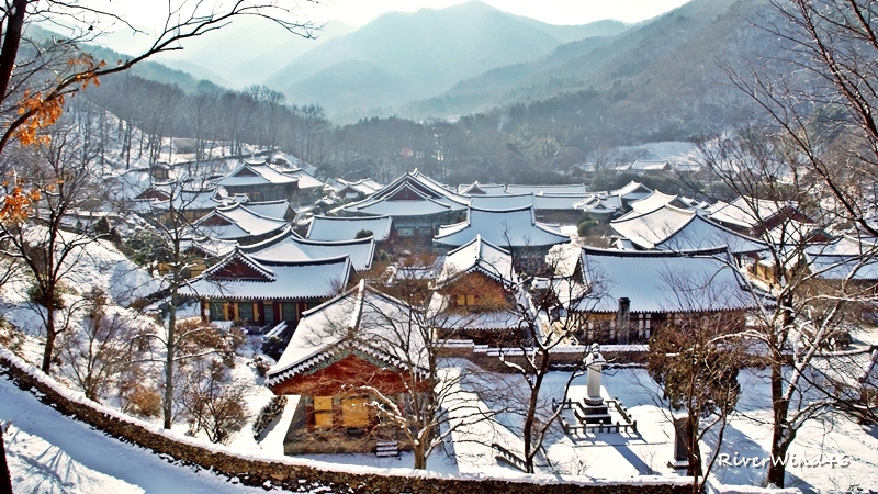 송광사 설경(松廣寺 雪景)