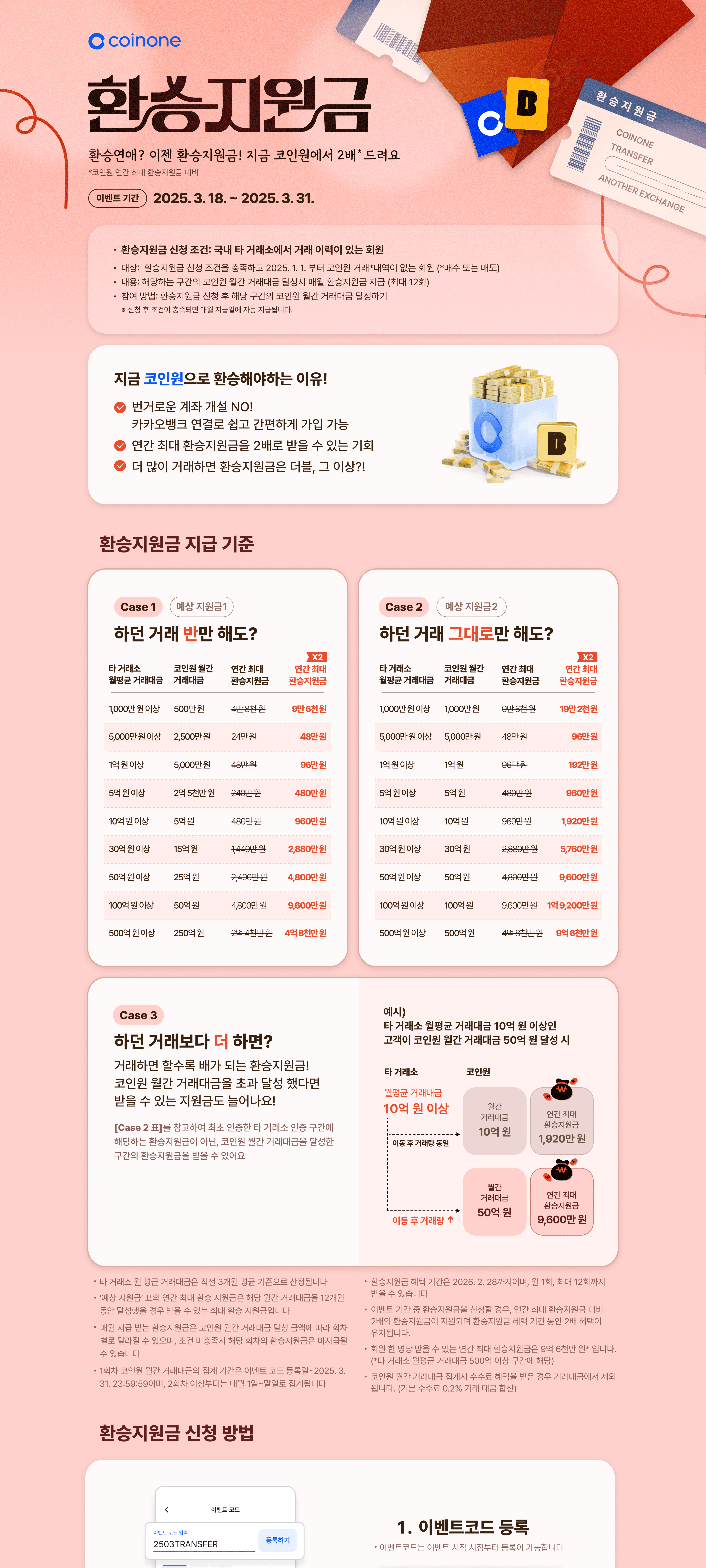 코인원 환승지원금 2배 이벤트 관련 이미지
