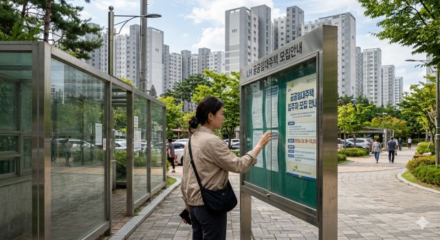 2026 LH 매입임대 공모 신청 조건 확인하는 장면