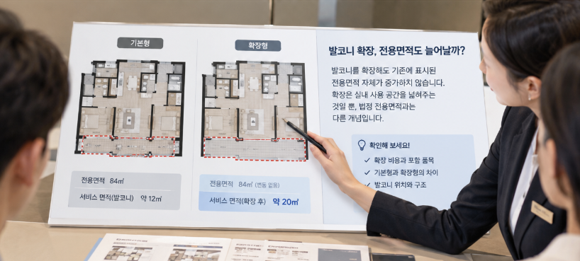 모델하우스 상담사가 알려드리는 면적 확인 요령