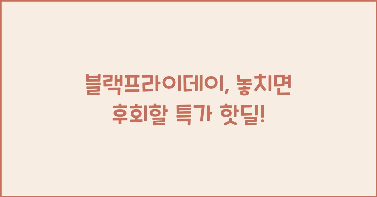 블랙프라이데이