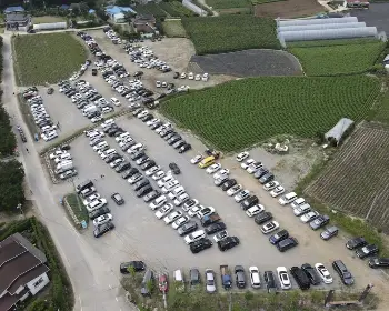 평창 더위 사냥 축제 주차장