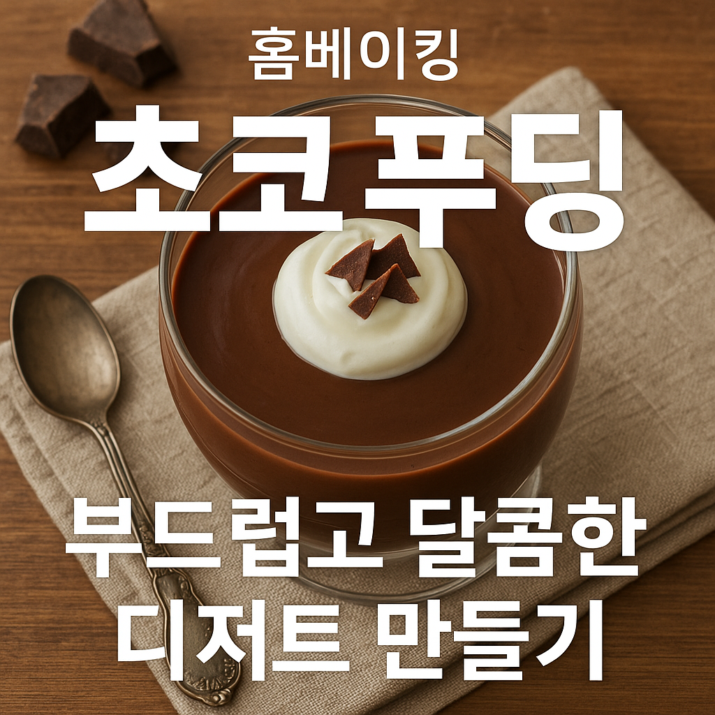 초코 푸딩 레시피