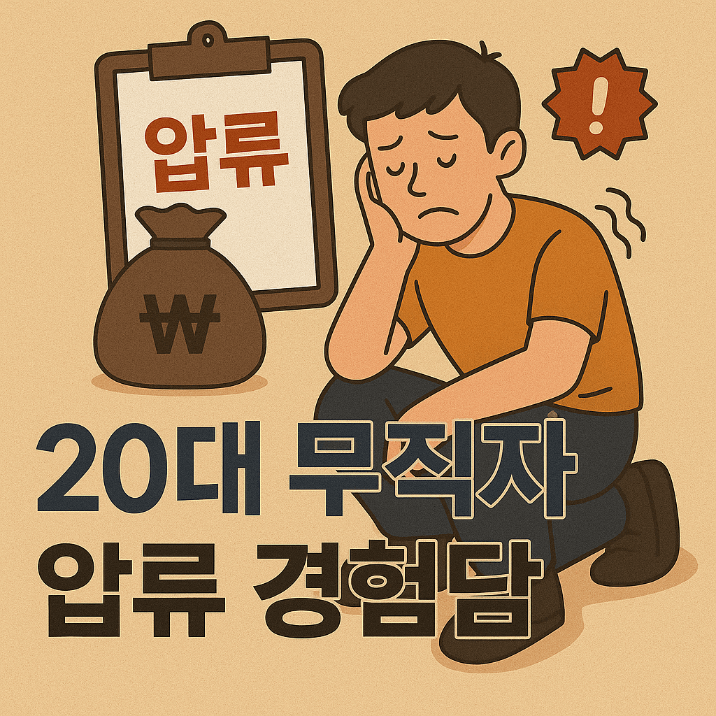 20대 무직자의 실제 통장 압류 경험을 담은 후기 썸네일 이미지