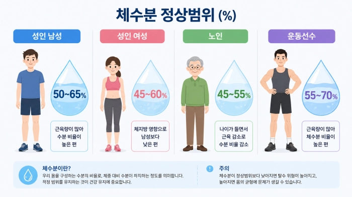 체수분 정상범위