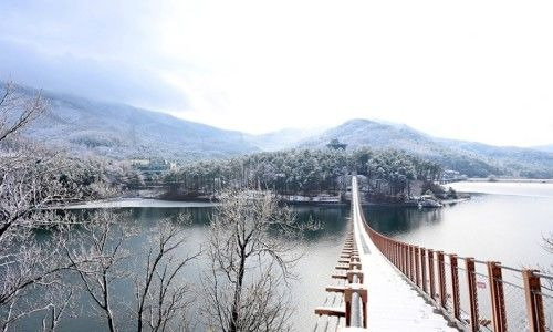 파주 여행지, 마장호수 출렁다리 겨울여행