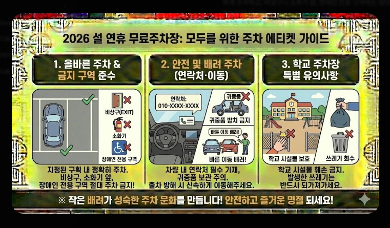 [귀성길] 주요 거점 무료주차장(2026년, 설 연휴, 서울시)(+ 환승주차장)