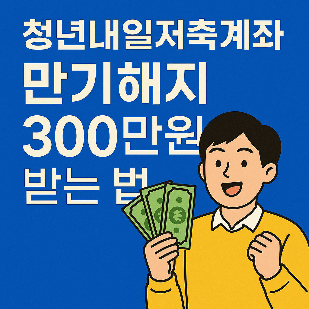 청년내일저축계좌 만기해지 신청하기