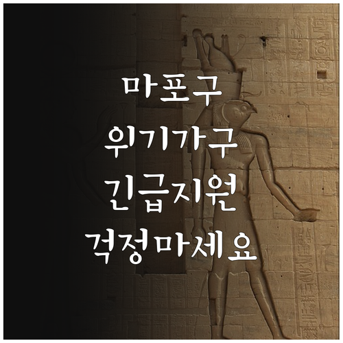 2025년 마포형 위기가구 지원: 갑..