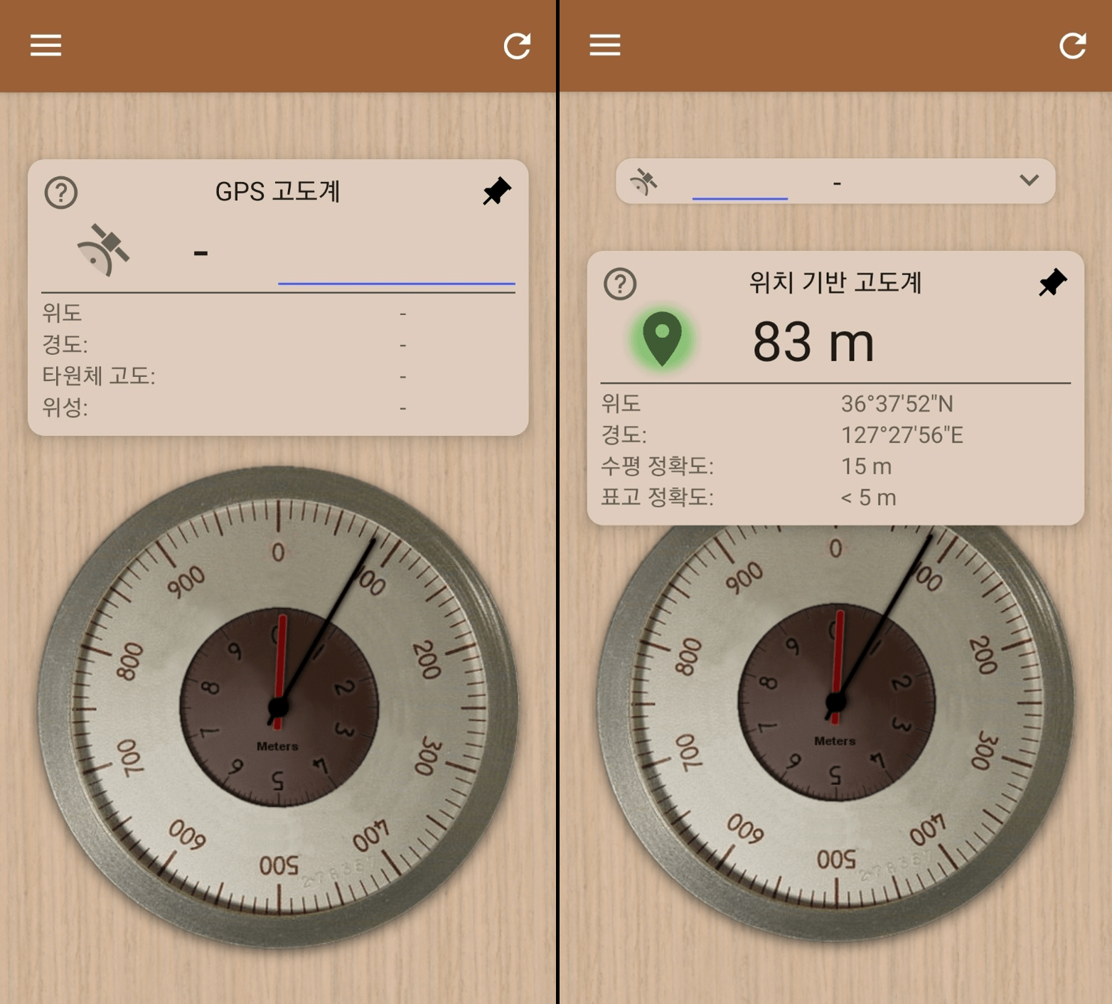 gps 고도, 위치기반 고도계