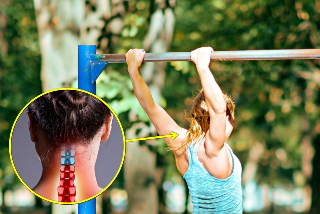 목디스크 안좋은 운동 턱걸이 오십견 철봉, 건강 팁줌 매일꿀정보