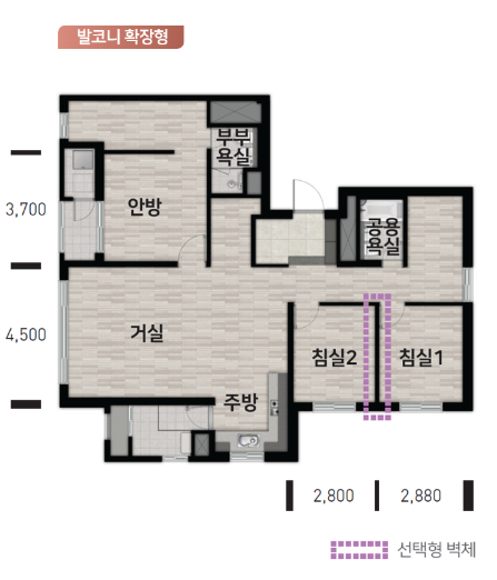 이천-우미린-트리쉐이드-84C-평면도