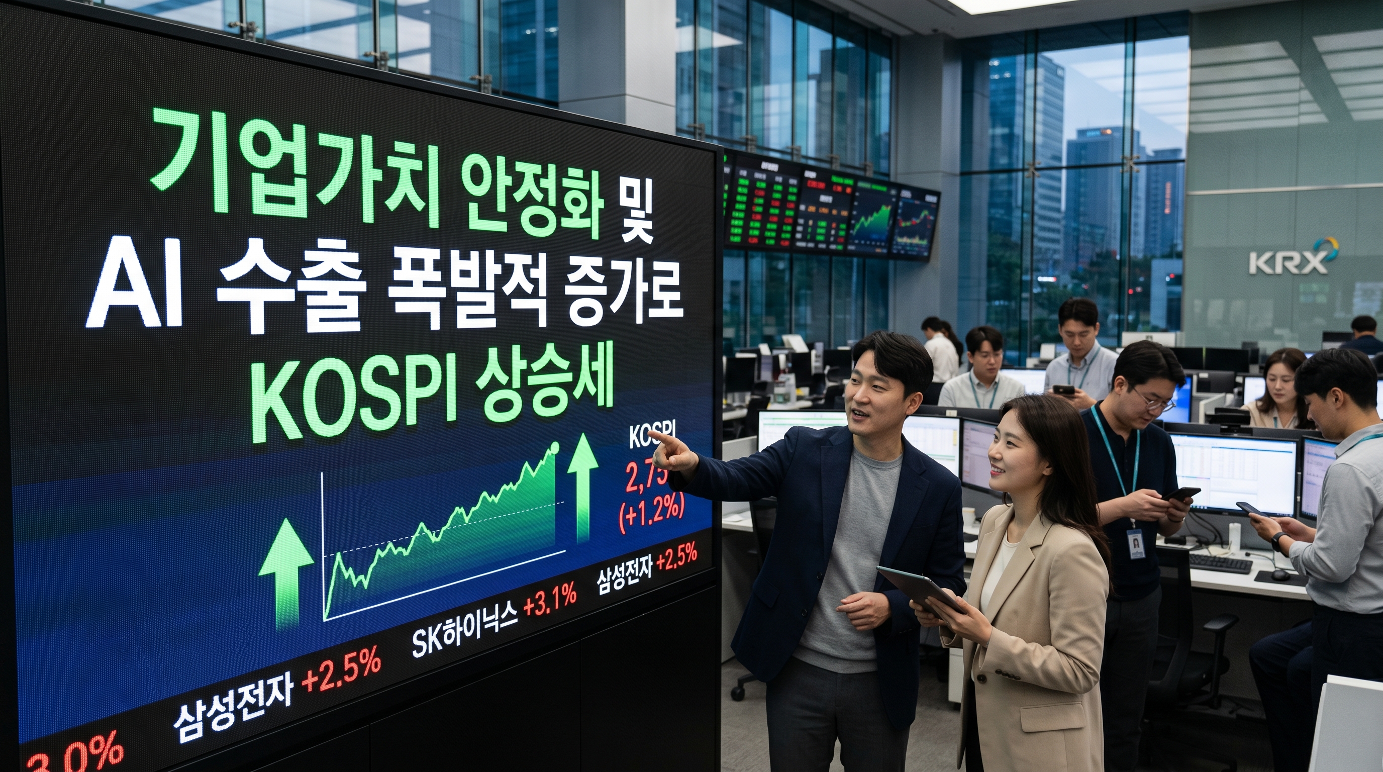 기업 밸류업 안착과 AI 수출 폭발이 견인한 KOSPI 우상향 지표