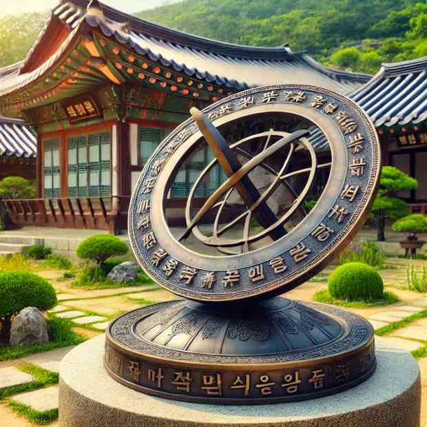 상상하여 만든 조선 시대의 해시계 이미지