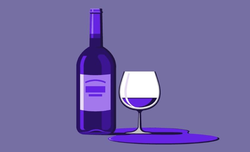 와인 일러스트 이미지