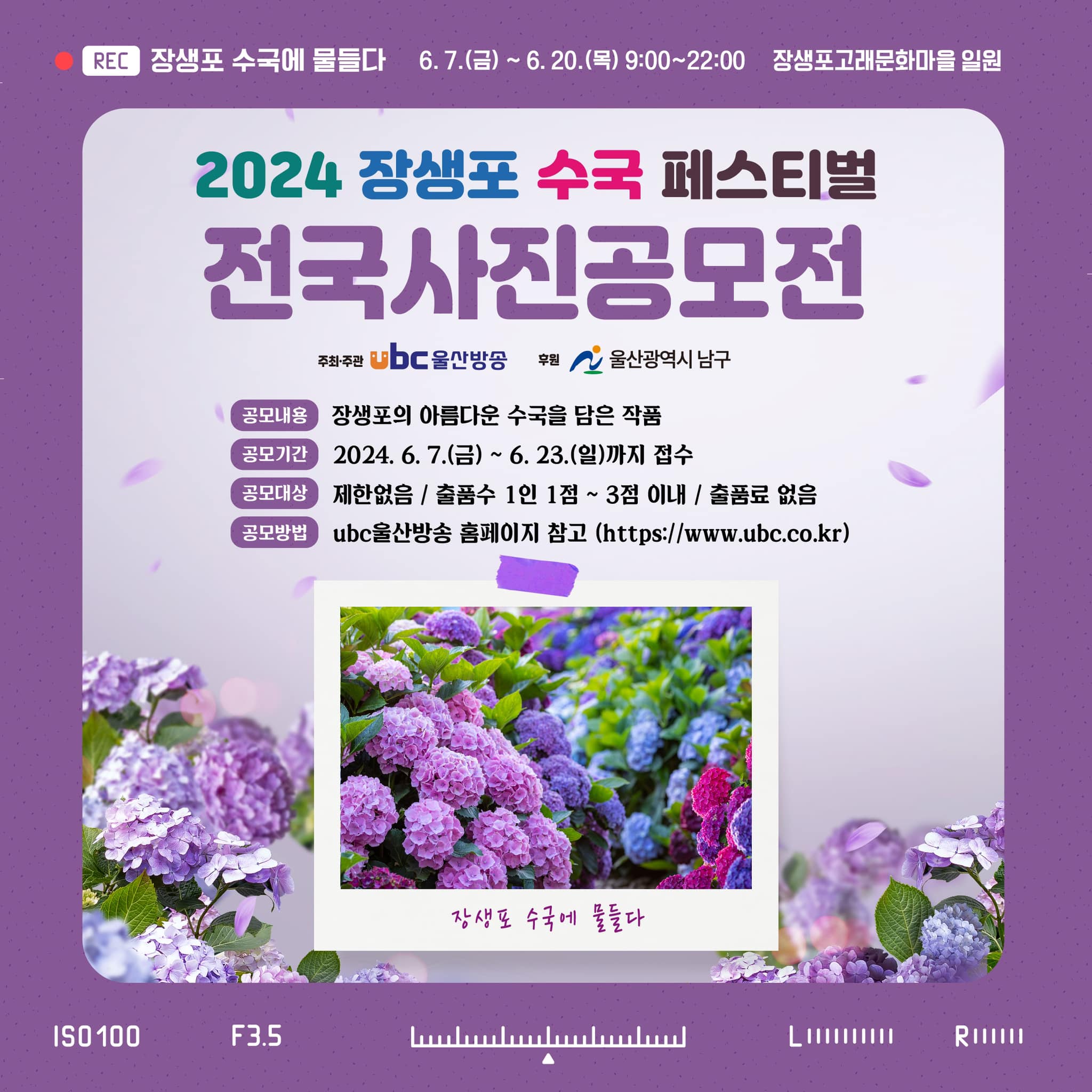 2024년 장생포 수국 페스티벌 프로그램