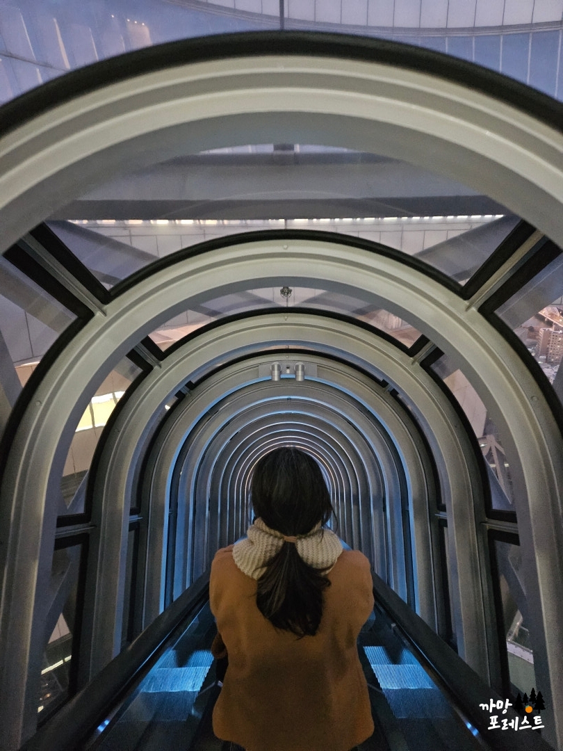 오사카 우메다 공중정원 에스컬레이트