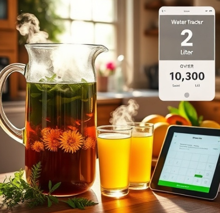 하루 2리터 이상의 따뜻한 수분 섭취