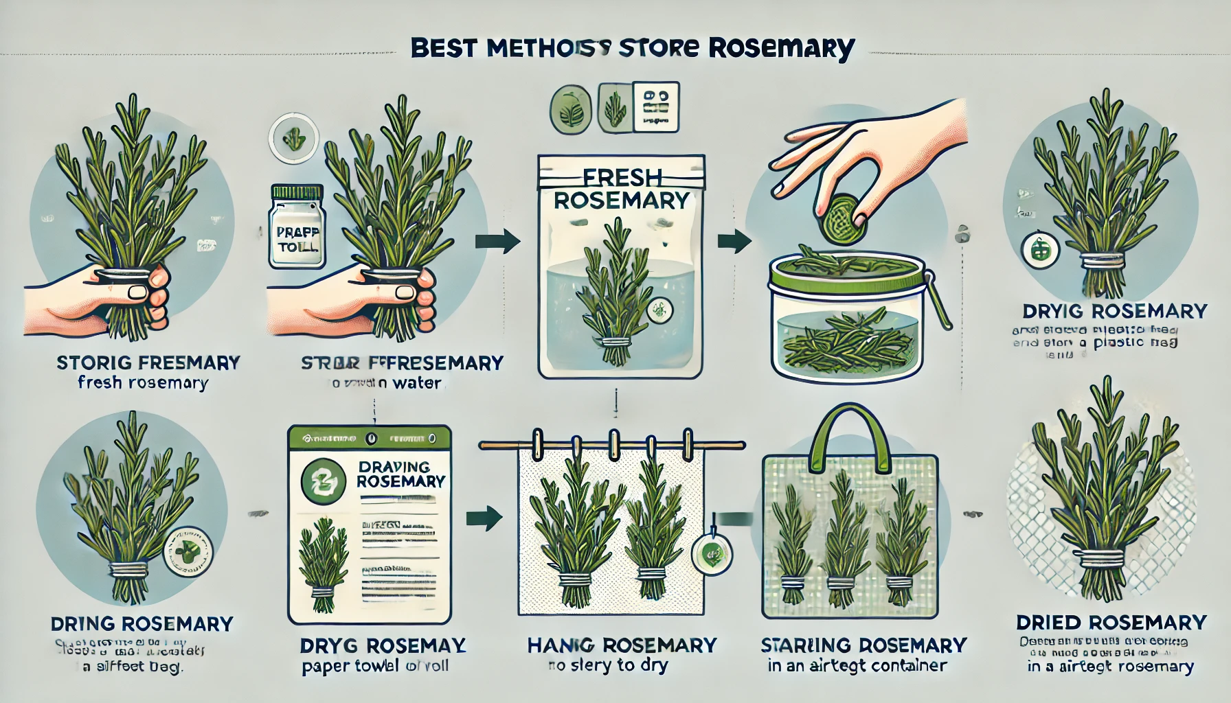 신선한 로즈마리 보관 방법