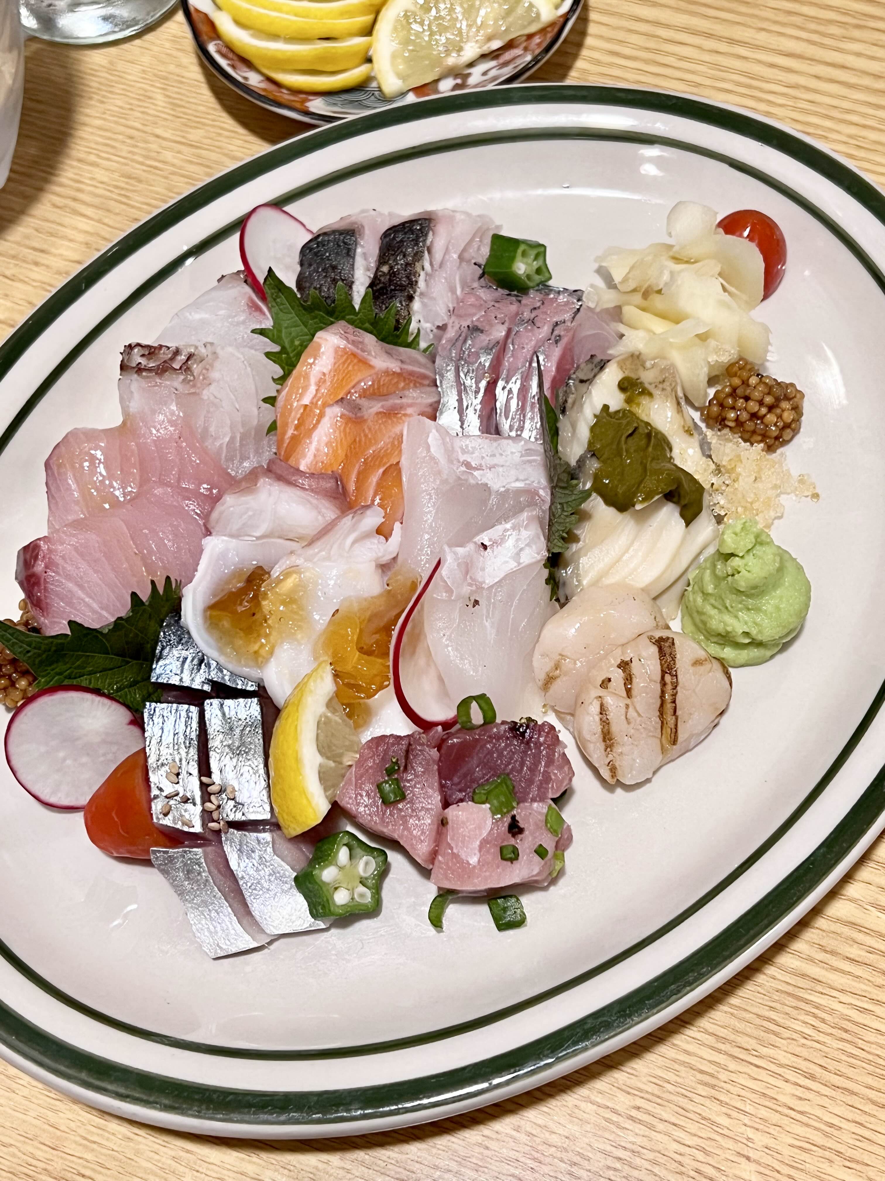 사이쵸쇼우지에서 무조건 시켜야하는 메뉴, 사이쵸 모듬 사시미