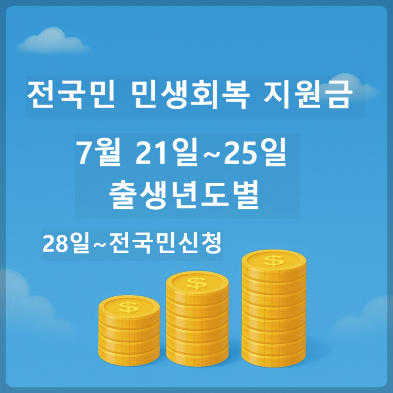 전국민 민생회복 지원금 신청기간