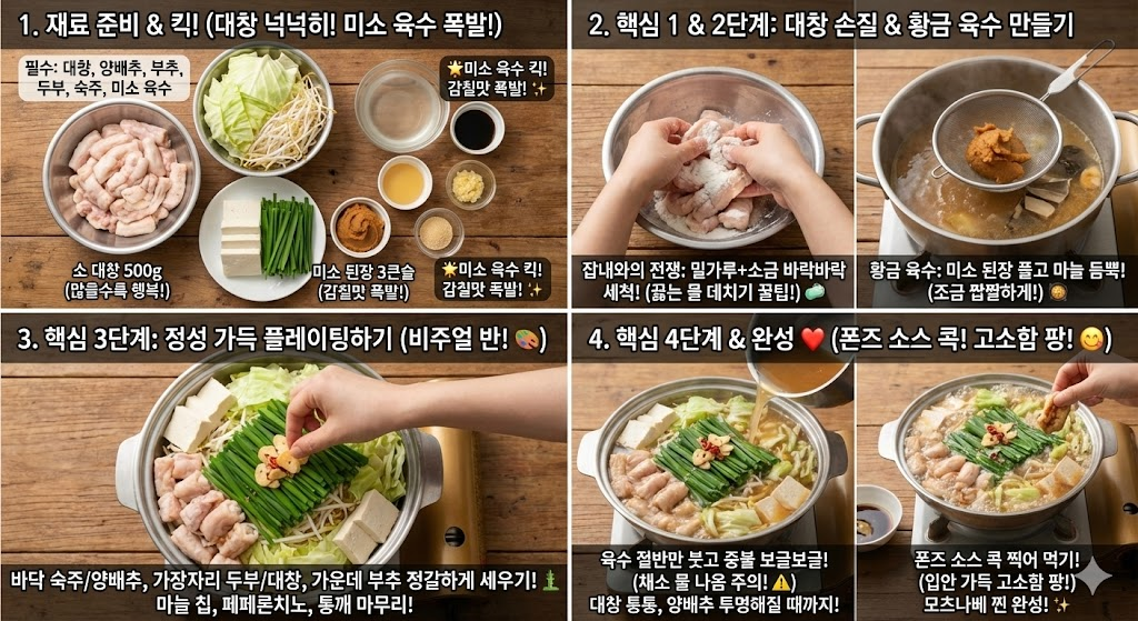 모쯔나베 맛있게 만드는법