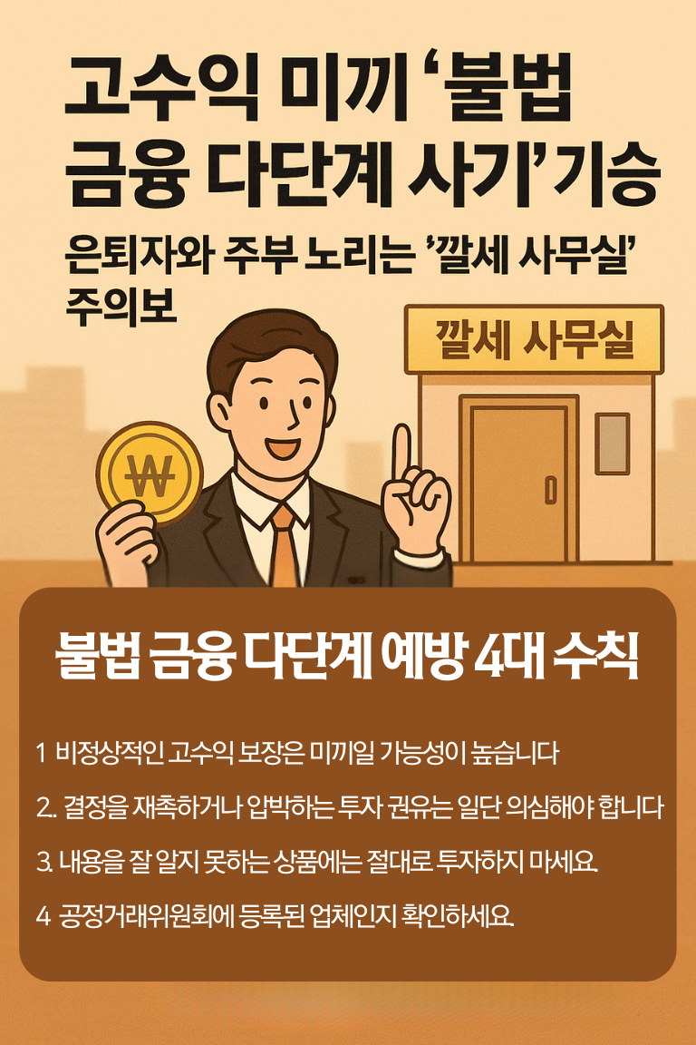 불법 금융 다단계 사기 기승