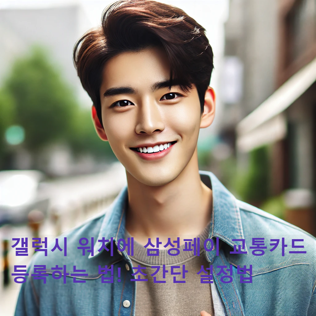 갤럭시 워치에 삼성페이 교통카드 등록하는 법! 초간단 설정법