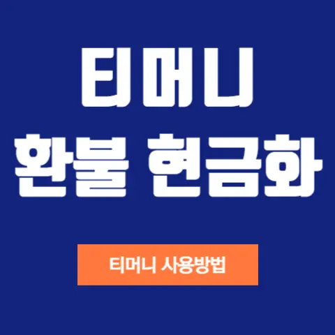 티머니-현금화-환불방법