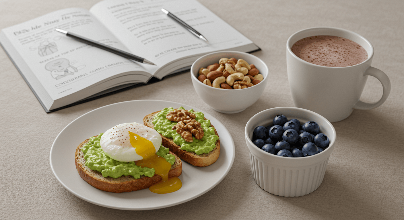 집중력 향상을 위한 두뇌 영양 야식