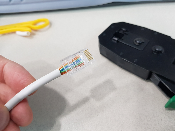 UTP케이블-8가닥-RJ45결합